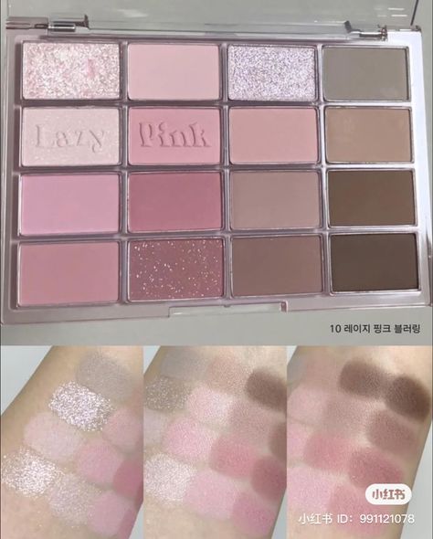 korean makeup,eyeshadow,eyeshadow palette,douyin,douyin makeup,k-pop makeup,wakemake,k-beauty Korean Makeup Eyeshadow, K Pop Makeup, Cool Toned Eyeshadow Palette, Korean Eyeshadow, Pretty Eyeshadow Palettes, Eyeliner Inspo, Pink Eyeshadow Palette, Pop Makeup, Asian Makeup Tutorials