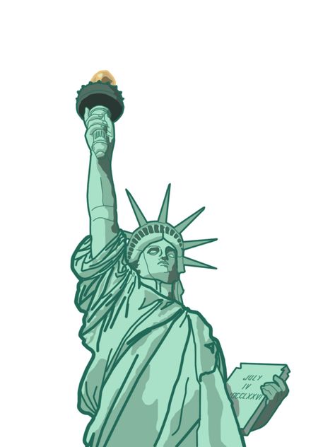 Statue Of Liberty Statue Of Liberty 32363576 1200 1600 Jpg Sketchbook Tips, Statue Of Liberty Drawing, Liberty Statue, Blue Wedding Band, Cartoon Posters, Dope Art, Drawing Images, Christmas Card Design, Creative Drawing