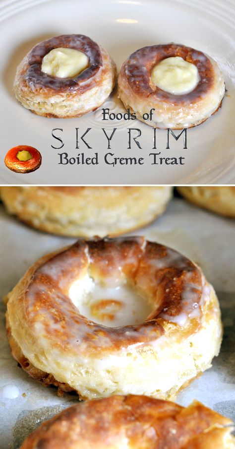 A recipe from The Elder Scrolls V: Skyrim. This food does not have an in-game recipe, so I just implemented some nordic baking techniques to make this recipe. Skyrim Food, Viking Food, Baking Techniques, Medieval Recipes, Geek Food, Elder Scrolls V Skyrim, Awesome Recipes, Krispy Kreme, The Elder Scrolls