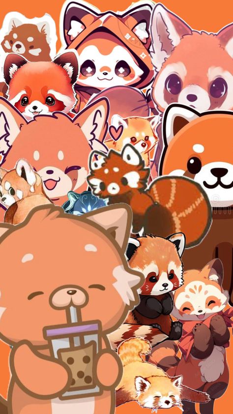Anime, Kawaii, Cute Anime, Red Panda, Red