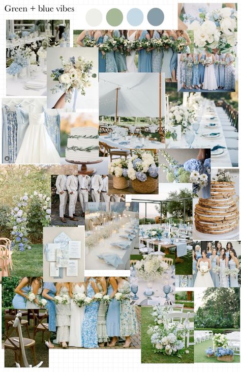 Classical, elengant, sping, blue wedding vision #weddingvibe #classy #elegant #bluewillow #bluewedding June Blue Wedding, White And Blue Theme Wedding, Classy Blue Wedding Theme, Blue And White Wedding Palette, Beach Blue Wedding Theme, Coastal Blue Wedding Decor, Hues Of Blue Wedding, Wedding Color Palette Light Blue, Coastal Wedding Color Schemes