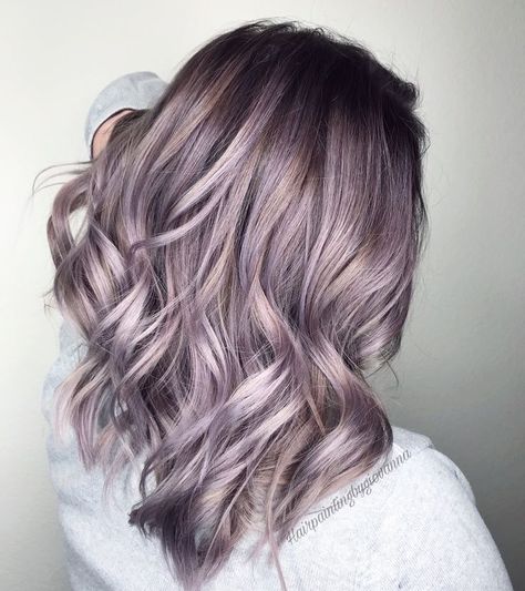 #pastelhair #haircolour #haircolor #hair #beauty #pastels #colour #blue #purple #hairinspo #fanola Purple Silver Balayage, 2023 Hair Trends For Long Hair, Silvery Lavender Hair, Purple Ombre Blonde Hair, Silvery Lilac Hair, Subtle Lilac Hair, Balayage Hair Purple Lavender, Silver Lavender Hair Ombre, Silver Hair Root Smudge