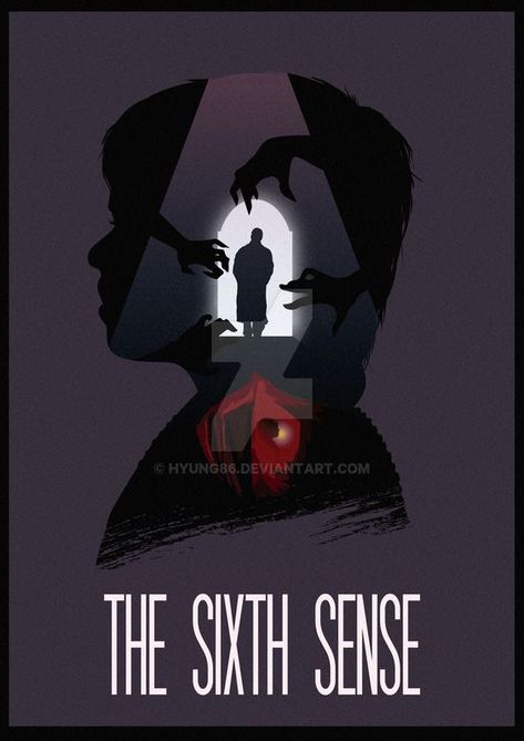 Poster Teater, The Sixth Sense Movie, The Sixth Sense, Cover Design Inspiration, Fan Poster, Sixth Sense, Film Poster Design, Horror Posters, Movie Posters Design