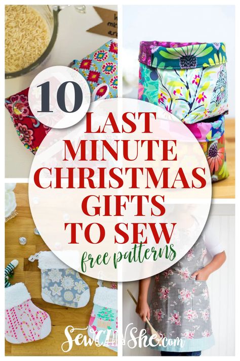 Easy Diy Sewing Christmas Gifts, Patchwork, Couture, Easy Sew Christmas Gifts Ideas, Christmas Kitchen Sewing Projects, Easy Sewing Projects For Christmas Gifts, Beginner Sewing Christmas Gifts, Quick Sew Christmas Gifts, Quick Christmas Gifts To Sew