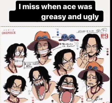 Ace Onepiece Meme, Cute One Piece Fanart, Ace One Piece Funny, Crocodile Icon One Piece, Acesan One Piece, Cursed One Piece, Ace One Piece Manga, One Piece Ocs, One Piece Screenshots