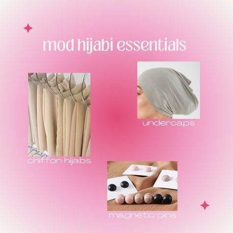 essentials for newcoming hijabis! Hijab Essentials, Hijabi Fashion, Chiffon, Pins
