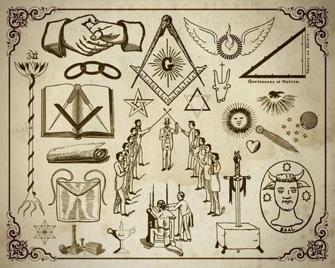 Freemasonry Symbols, Freemason Symbol, 3d Photo Crystals, Masonic Art, Christian Graphic Design, Esoteric Symbols, Illustrations Digital, Png Pack, Masonic Symbols