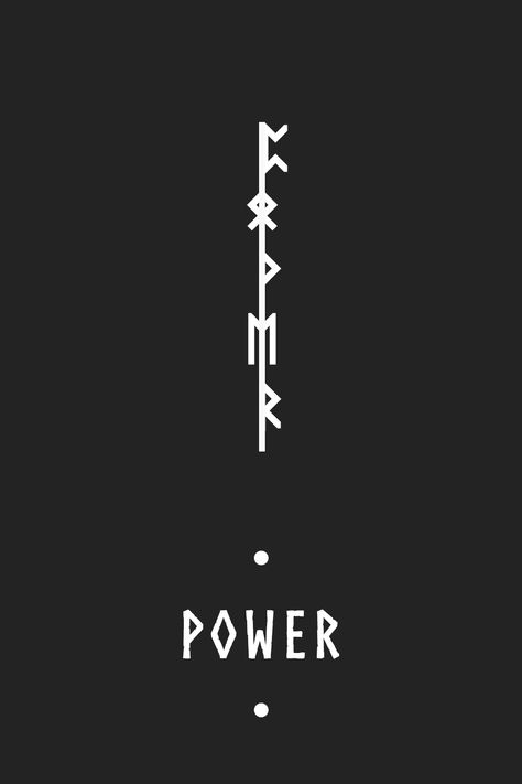 Another combination of Futhark, this time spelling out: ‘Power' then merged into this unique artwork piece. The original symbols used are - ᛈᛟᚹᛖᚱ Remember each rune has its own unique meaning which I recommend reading about. “The Elder Futhark (or Fuþark), also known as the Older Futhark, Old Futhark, or Germanic Futhark, is the oldest form of the runic alphabets.” #futhark #elder #runes #rune #warrior #viking #tattoo #inspiration #power Old Symbols And Meanings, Icelandic Rune Tattoo, Nordic Tattoo Meaning, Runic Alphabet Meaning, Power Tattoo Symbol, Nordic Runes Tattoo, Viking Symbols And Meanings Tattoo, Germanic Tattoos, Viking Runes Tattoo