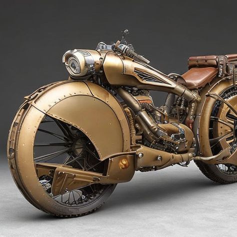 Steam Punk Vehicles, Dnd Motorcycle, Fantasy Motorcycle Concept Art, Steampunk Automobile, Steampunk Plane, Fantasy Motorcycle, Steampunk Inventions, Steampunk Cars, Steampunk Street
