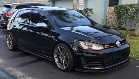 Wheel Front | Aftermarket & Custom Wheels Gallery - Volkswagen Golf GTI 7 Black OZ Formula HLT. Click for more info on wheel model, size, offset and finish. Gti Wheels, Vw Polo Modified, Golf Tsi, Gti Car, Jetta Gti, Audi Wheels, Vw Polo Gti, Vw Modified, Mk7 Gti