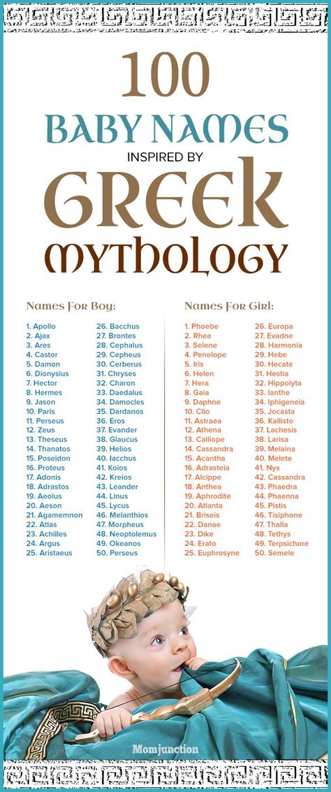 Are you inspired by Greek mythology & its characters? Finding Greek mythology baby names to name your little one? Here is our list of 100 names you can choose from. Greek Names, Unisex Baby Names, Fantasy Names, Baby Name List, Pretty Names, Name Inspiration, Mom Junction, Unique Baby Names