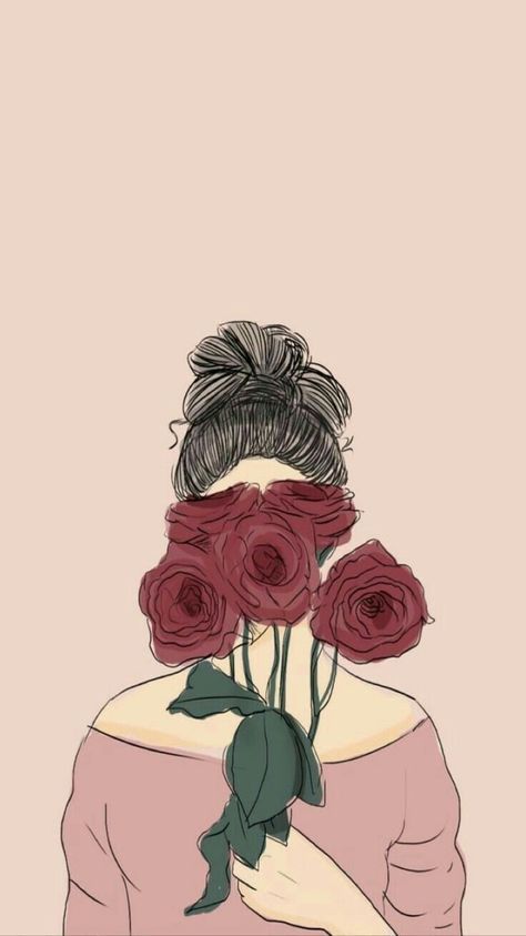 Wallpaper Bunga Aesthetic, Iphone Wallpaper Simple, Illustration Kunst, Wallpaper Seni, Cartoon Kunst, 심플한 그림, Art Mignon, Prințese Disney, Wallpaper Pastel