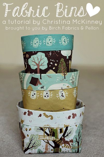 birchfabrics: Tutorial: fabric bins featuring fort firefly by christina mckinney {a Pellon® & Birch Fabrics partnered project} Patchwork, Couture, Syprosjekter For Nybegynnere, Fabric Basket Tutorial, Diy Sewing Gifts, Costura Diy, Trendy Sewing, Beginner Sewing Projects Easy, Fabric Bins