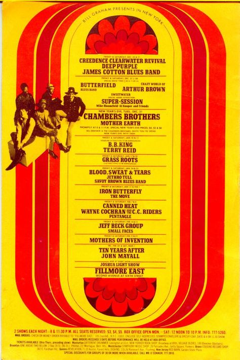 Jazz Posters, James Cotton, Theater Posters, Arthur Brown, Fillmore East, Bill Graham, Concert Poster Design, Jazz Poster, Jesus Christ Superstar