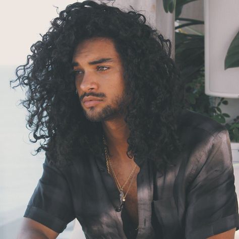 Black Hairstyles, Black Hairstyles Male, Long Black Hairstyles, Hairstyles Male, John Snow, Black Men Haircuts, 28 December, Dream Man, Curly Hair Men