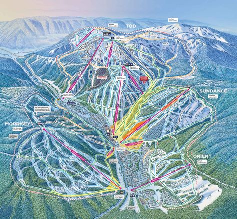 5 Of The Best Value Ski Resorts In North America: Acres Per $ Spent | Unofficial Networks Village Map, Whistler Blackcomb, Studio Rental, Restaurant Photos, Trail Map, Vacation Tops, Ski Resorts, Trail Maps, Ski Area