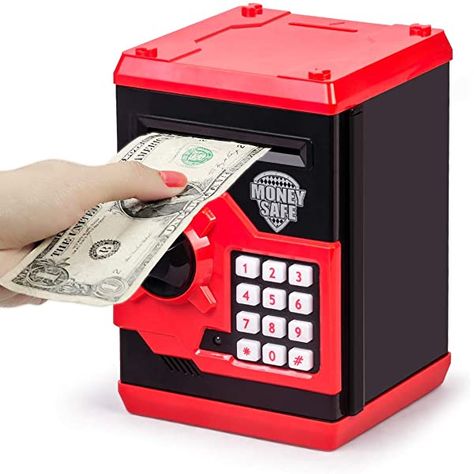 Atm Bank, Money Saving Box, Kids Toys For Boys, Money Safe, Savings Box, Kids Camera, Kids Money, Money Bank, Hot Gifts