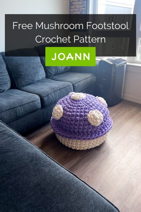 Couture, Amigurumi Patterns, Fidget Mushroom Crochet Pattern, Crochet Pattern Mushroom Free, Sprigatito Crochet Pattern, Big Mushroom Crochet Pattern, Cool Easy Crochet Projects, Crochet New Ideas, Floor Pillow Crochet Pattern