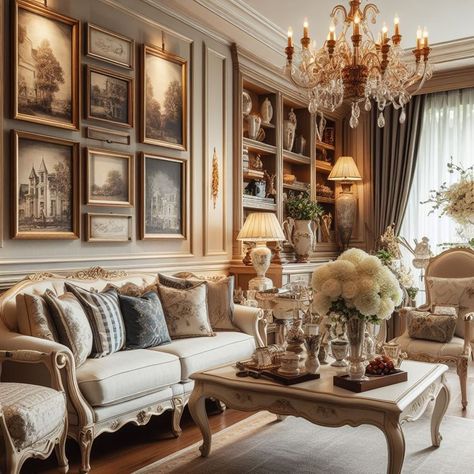 15 Timeless Traditional Home Decor Ideas for Classic Charm Tradional Decorating Traditional Homes, Small Classic Living Room, Traditional Home Decor Ideas, Modern Southern Home Decor, Glamour Living Room, Formal Living Room Decor, Southern Interior, Modern Classic Interior, House Concept