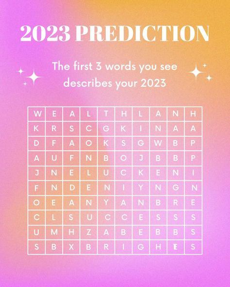 What's your 2023 prediction? The One, 2023 Predictions, Describe Yourself, 3 In One