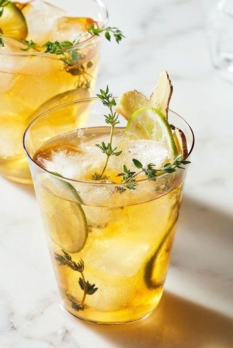 Our best iced tea recipes include options for tried-and-true favorites like chamomile and herbal to fruity and coconut-flavored teas. Each will keep you cool and refreshed all summer long, like this Rooibos Limeade recipe. #summerdrinkrecipes #tearecipes #lemonaderecipes #marthastewart #drinkrecipes #drinkideas #fundrinkrecipes Limeade Recipe, Making Iced Tea, Make Simple Syrup, Herbal Teas Recipes, Iced Tea Recipes, Tea Cocktails, Rooibos Tea, Easy Drinks, Lemon Tea