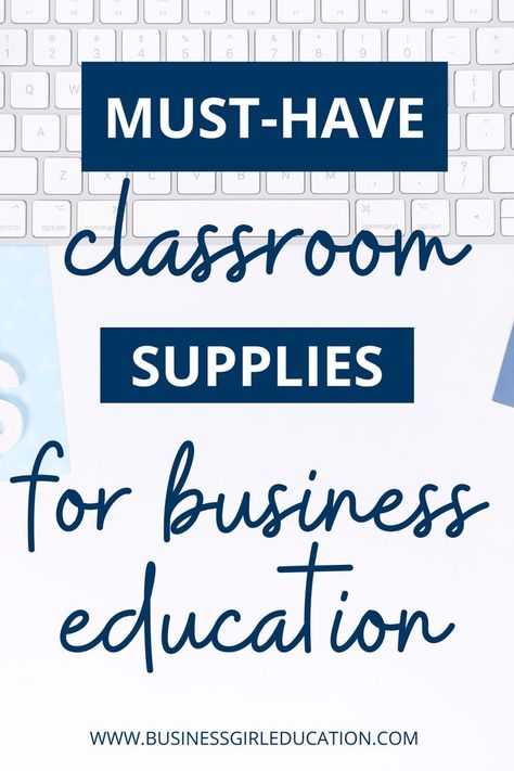 Check out this practical, must-have high school business and marketing education supply list. These materials help promote creativity, collaboration, movement, and real-world application in your business classroom. Add these items to your Amazon cart and easily implement them in your classroom. High School Early Finishers, Marketing Classroom Decor, Cte Business Classroom, High School Marketing Classroom Ideas, Intro To Business High School, Marketing Classroom High Schools, Business Teacher High School, Business Education Classroom Decorations, High School Business Classroom Decor