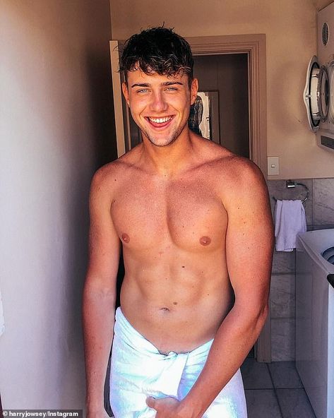 'I was made in a test tube': Too Hot to Handle's Harry Jowsey (pictured) revealed he 'is a... Too Hot To Handle, Hype House, New Years Resolutions, New Years Resolution, Instagram Account, How To Use, Washing Machine, A Photo, Photo And Video