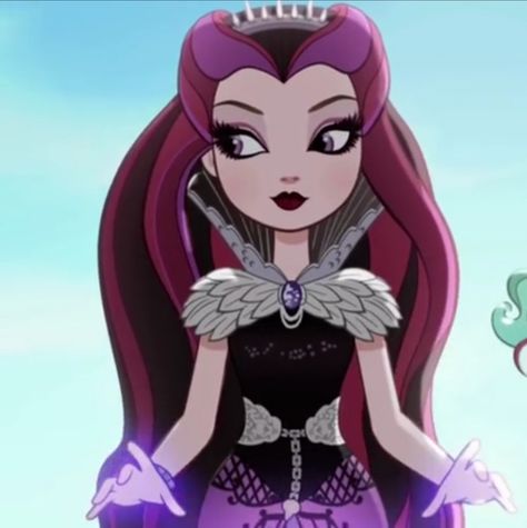Ever After High Raven Queen, Eah Icons, Ever After High Raven, Ever After High Rebels, Repost If, Raven Queen, Mbti Character, Queen Aesthetic, Big Balloons