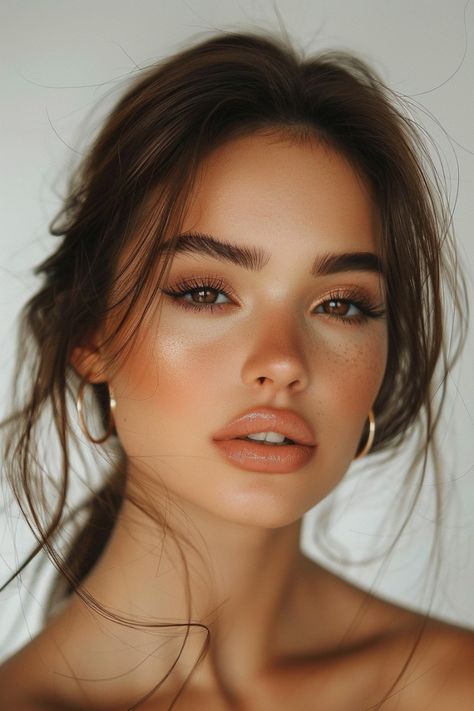 Wedding Hairstyles And Makeup, Prom Makeup Look, Soft Bridal Makeup, Soft Natural Makeup, Boho Makeup, Makeup Prom, Romantic Makeup, Natural Prom Makeup, Hazel Eye Makeup