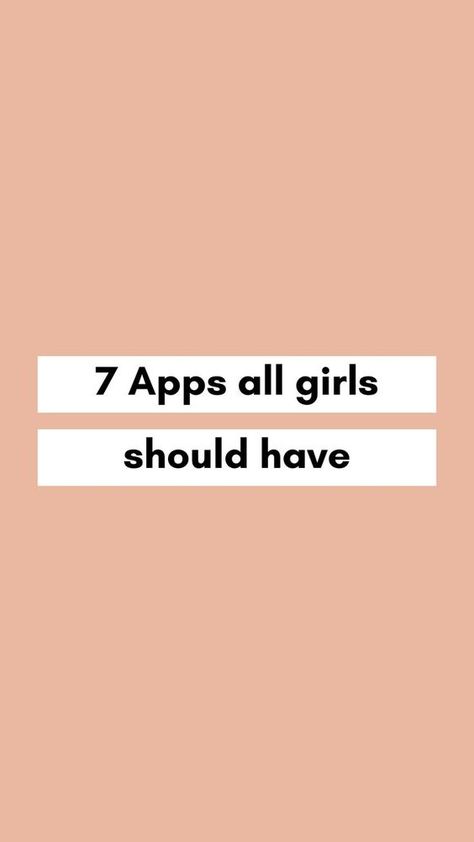 Discover 7 apps all girls should have (and which will help you to drastically transform your life ✨) App For Girls Must Have, Apps For Wallpapers, Useful Apps For Life, Apps You Should Have, Apps You Must Have, It Girl Apps, Apps For Girls Must Have, Apps Teen Girls Need, App You Need On Your Phone