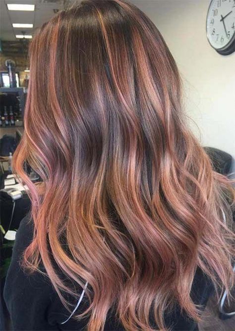 Rose Gold Hair Colors Ideas: How to Get Rose Gold Hair #brownhair #lightbrownhair Brunette Updo, Rose Gold Hair Brunette, Hair Colors Ideas, Golden Brown Hair, Gold Hair Colors, Brown Hair Shades, Hair Color Rose Gold, Inspiring Pictures, Strawberry Blonde Hair