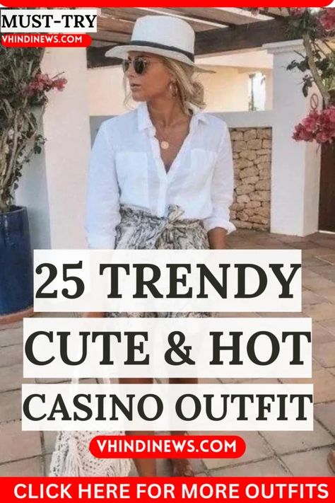 25 Trendy Casino Outfit Ideas: Must-Try Hot & Cute Casino Outfits 56 Cute Casino Outfit, Casino Dinner Outfit, Casual Vegas Day Outfit, Casino Casual Outfit, Casino Attire Women, Vegas Vacation Outfits For Women, Day Vegas Outfit Ideas, What To Wear To A Casino, Las Vegas Outfit Summer 2024