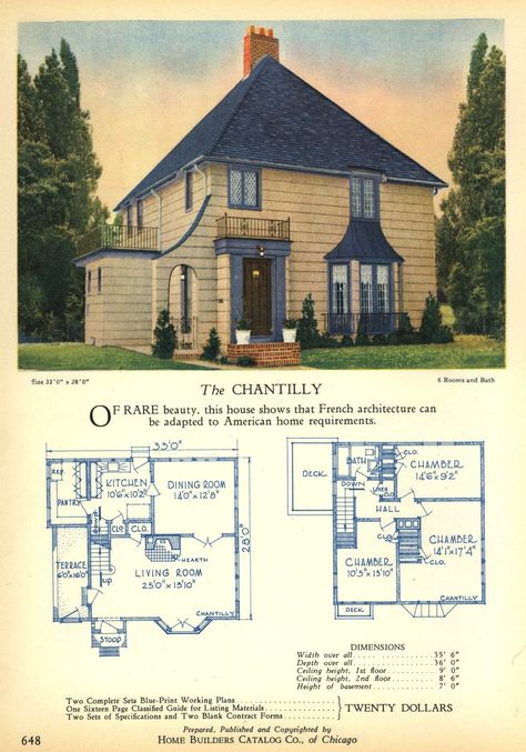 Home Builders Catalog, 1928.  Home Builders Catalog Co.  This massive catalog has 537 house plans and 60 garages.  This is the second half of the catalog.  The first half is more than 600 pages of company listings for residential building products. From the Association for Preservation Technology (APT) - Building Technology Heritage Library, an online archive of period architectural trade catalogs. Select an era or material and become an architectural time traveler. American House Design, Vintage Homes, American Houses, Vintage House Plans, Color Plan, Interior Minimalista, American House, Time Traveler, Plan Book