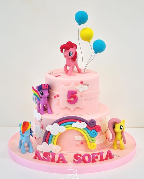 Cake Models Birthday, My Little Pony 1st Birthday Party, Birthday Cake For Toddler Girl, Birthday Cake Pony, My Little Pony Birthday Party Cake, Pony Cake Ideas, Pony Cake Birthday, Toddler Girl Birthday Cake, My Little Pony 5th Birthday