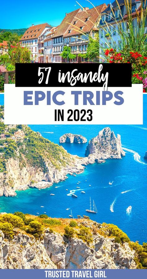 57 Insanely Epic Trips in 2023 2023 Travel Trends, Cheap International Travel Destinations, Top Travel Destinations 2023, Bucketlist Travel Ideas, Best Travel Destinations 2024, Best Travel Destinations 2023, Best Places To Travel 2023, Bucket List Vacation Ideas, Best International Travel Destinations