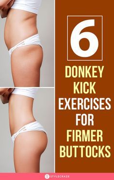 6 Donkey Kick Exercises For Firmer Buttocks: If you are fighting cellulite, this is the exercise routine for you! The name may draw a few laughs, but it can do wonders for your hip and lower back muscles. Also known as quadruped hip extensions and bent-leg kickbacks, including this routine into your workout regimen is sure to give you a firmer bottom! #Health #Fitness #Exercises Fitness Exercises, Kick Exercises, Firmer Buttocks, Leg Kickbacks, Donkey Kicks, Buttocks Workout, Exercise Routine, Workout Regimen, Stubborn Belly Fat