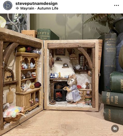 Fimo, Room Box Miniatures, Brambly Hedge, Doll House Plans, Diy Doll Miniatures, Doll House Crafts, Dollhouse Projects, Country Christmas Decorations, Dollhouse Miniatures Diy