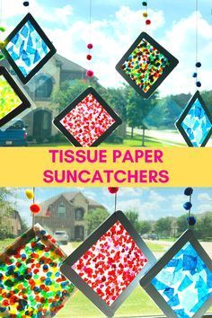 Paper Crafts, Bugs And Insects, Diy Crafts, For Kids, Paper Sun Catchers, Paper Sun, Bug Crafts, Sun Catchers, Tissue Paper