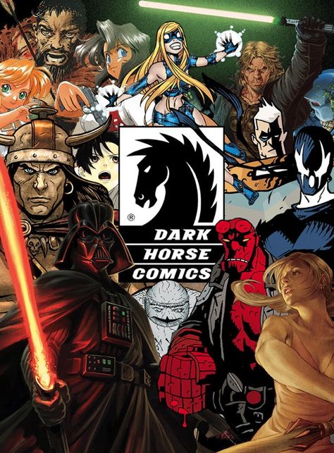 Dark Horse Comics announced their new digital comic program last weekend at New York Comic Con. Launching in January 2011, it will feature single-issue comics that can be purchased for $1.49 throug… Horse Comic, Hellboy Movie, Graphic Novel Cover, Comics Characters, Book Titles, Dark Horse Comics, Funny Drawings, Comic Movies, Digital Comic