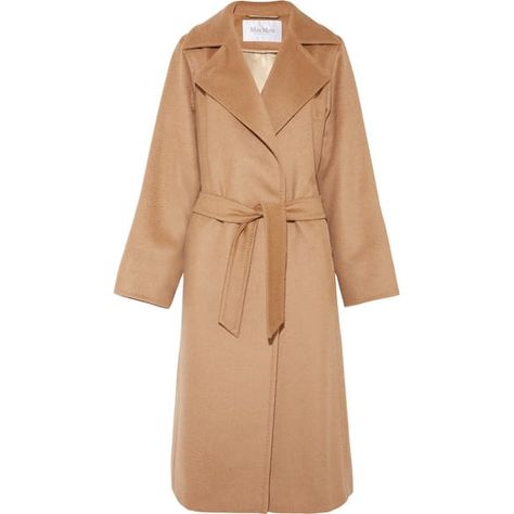 Meghan Markle wore this Max Mara camel hair coat to a lunch outing in the Yorkville neighborhood in Toronto in May of 2016. This beautiful wrap silhouette in soft camel hair.  It features long sleeves, notch lapels, self-tie belt.  This lined coat is made in Italy. Max Mara Manuela Coat, Maxmara Coat, Camel Hair Coat, Camel Wool Coat, Wool Wrap Coat, Beige Coat, Tailored Coat, Wrap Coat, Belted Coat