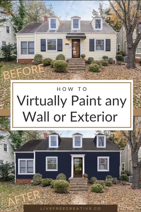 Paint The Outside Of My House, Siding And Painted Brick Exterior, White Brick Colonial House Exterior, How To Paint Your House Exterior, Changing Exterior Of House, Diy Painting Exterior Of House, Curb Appeal Paint Colors Exterior, Painted Brick Colors For House Exterior, Painted Brick And Vinyl House Exterior