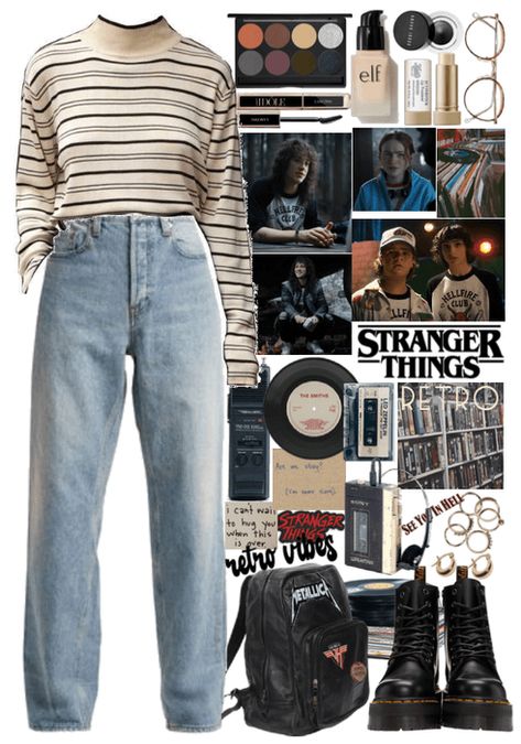 Retro Outfit | ShopLook 80s Simple Outfit, Los 80 Aesthetic, Anni 80 Aesthetic, Outfits 80s Mujer, Outfit 80s Mujer, 80’s Grunge, Stranger Things Outfit Ideas 80s, 80s Casual Outfit, 80 S Outfits