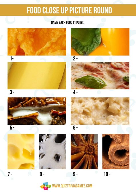 7 Free Printable Close Up Picture Quiz Rounds - Quiz Trivia Games Christmas Picture Quiz, Black Forest Cherry Cake, Food Around The World, Picture Quiz, Food Quiz, British Desserts, Bangers And Mash, Fruit Picture, Bread And Butter Pudding