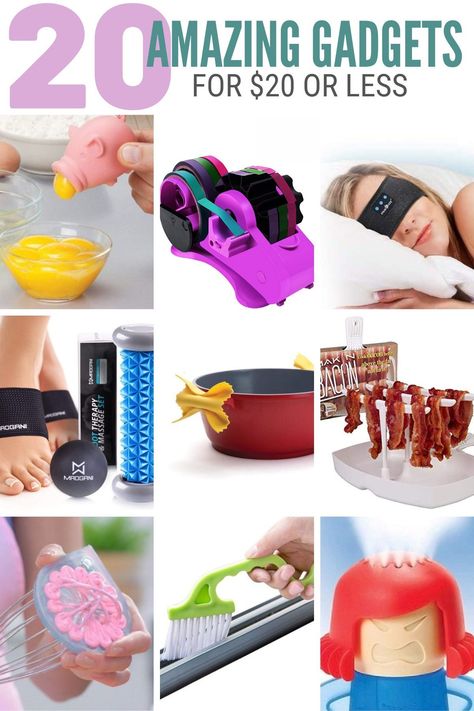 Here's a fun list of cool gadgets that you can buy on a budget of $20 or less. These gadgets are so cool you'll wonder how they can cost so little! #thecraftyblogstalker #bestgadgets #amazongadgets #gadgets Amazon Gadgets Videos 2023, Trending Kitchen Gadgets, Gadgets That Make Life Easier, Life Hack Gadgets, Household Items Must Have, Cool Products Gadgets, Cool Cheap Gadgets, 2023 Gadgets, Cool Amazon Gadgets
