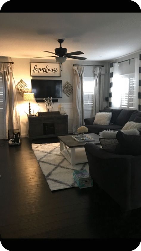 Mobile Home Living Room Ideas, Mobile Home Living Room, Home Living Room Ideas, Farmhouse Living Room Decor Ideas, Mobile Home Living, Farmhouse Decor Living Room, Diy Décoration, Country Farmhouse Decor, Country House Decor