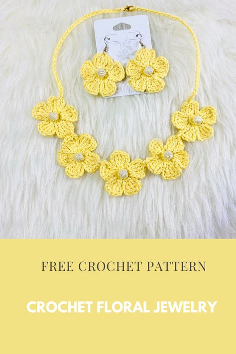 DIY crochet jewelry