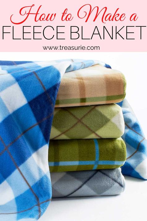 Diy Fleece Blanket Sewn, Making A Fleece Blanket, Fleece Lap Blanket, Polar Fleece Blanket, Plush Fleece Blanket Diy, Ways To Finish A Fleece Blanket, Fleece No Sew Pillows, Making Fleece Blankets, Make A Fleece Blanket