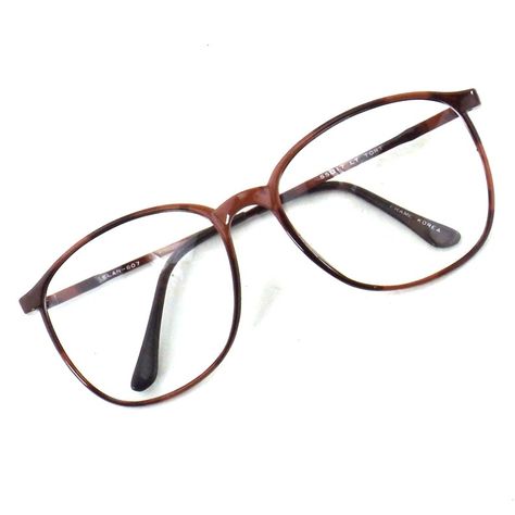 Copper Glasses Frames, Pretty Glasses For Women, Clear Brown Glasses, Brown Glasses Frames, Big Glasses Frames, Plastic Frame Glasses, Round Eye Glasses, Glasses For Round Faces, 80s Glasses Frames