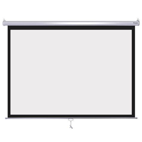 Instahibit 72inches Diagonal 4:3 Manual Pull Down Projection Screen Matte 57" x 43" White Pull Down Projector Screen, Ceiling Projector, Screen Wall, Projection Screens, Projection Screen, Home Theater Speakers, Home Theater Projectors, Projector Screen, Movie Screen