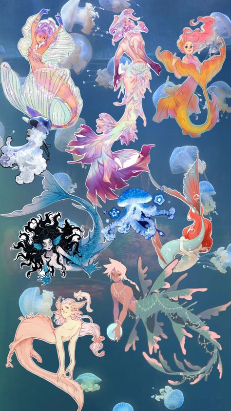 Mermaid Art, Ocean Creatures Art, Mermaid Anime, Anime Mermaid, Mermaid Artwork, Fantasy Mermaids, Mermaid Drawings, Dark Art Illustrations, Drawing Artwork